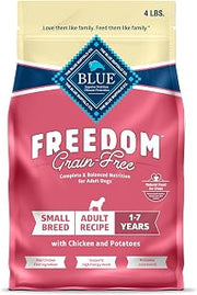Blue Buffalo Freedom Chicken Small Breed Grain-Free Dry Dog Food, 4 lb