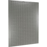 Louvered Wall Panel by Global Industrial – 60"L x 48"W x 1"H, Alloy Steel, Gray, Model 239960
