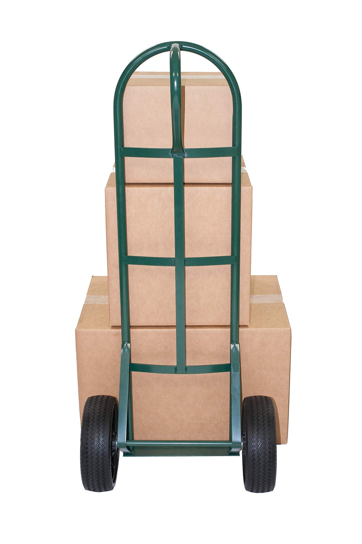 2.80/2.50-4" Narrow Width Flat Free Hand Truck / Utility Cart Tire on Wheel by Marathon – 8.5"L x 2.4"W x 3"H, Polyurethane, Gray Rim, Model 00026N