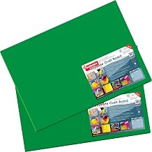 CraftTex, Bubbalux Craft Board, Forest Green, Pack of 2 Letter Size Sheets (FCBU2030GN2)