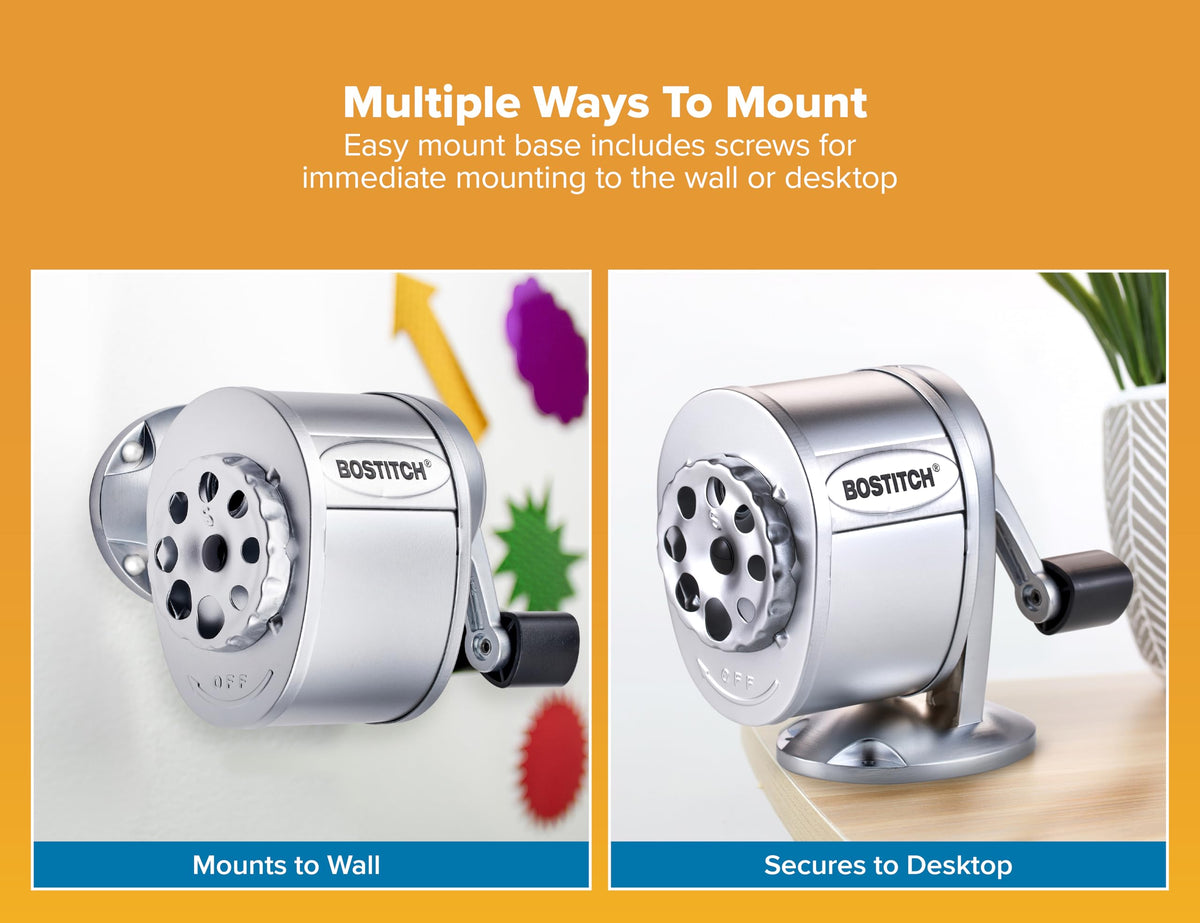 Bostitch Silver / 1 Pencil Sharpeners