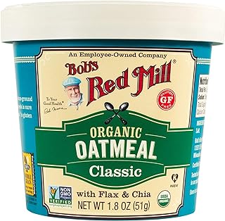 Bob's Red Mill Organic Gluten-Free Oatmeal Cup, Classic (1.8 Ounce, Pack of 24)
