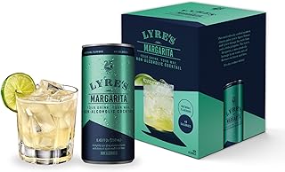 Lyre's Lyre’s Margarita 4-Pack, Non Alcoholic Margarita, Ready-to-Drink Mocktails | 4 x 8.45 Fl Oz cans; zero-proof tequila-style Margarita made in the USA with 50 calories per can; serve chilled