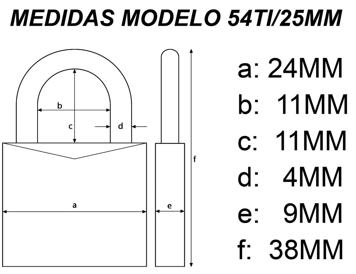 Titalium Padlock 25 mm by ABUS – Edelstahl, Silber, Model 1481D25