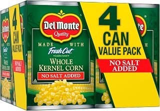 Del Monte Fresh Cut Golden Sweet Whole Kernel Corn With No Added Salt 4-15.25 Oz. Can, 15.25 Oz