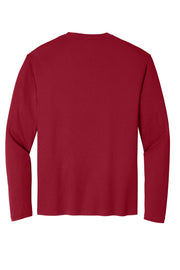 Long Sleeve PosiCharge Competitor Tee | Gym T-Shirt for Men & Women by SPORT-TEK – Polyester, Deep Red, Model ST350LS