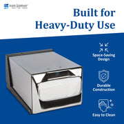 Fullfold Chrome Countertop Napkin Dispenser by San Jamar – Fullfold, Metal, Chrome, Model H3001XC