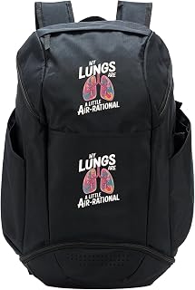 Air-Rational - Lung Cancer Awareness Asthma Awareness Sport Backpack