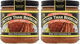Better Than Bouillon Premium Ham Base, Made with Seasoned Ham, Blendable Base for Added Flavor, 38 Servings Per Jar, 8-Ounce Jar (Pack of 2)