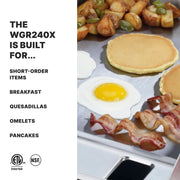 Waring 24 Inch |Model WGR240X / 25.5x28.75x14.125 / Stainless Steel Electric Griddles