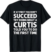 Curtis Funny Surname Family Tree Birthday Reunion Idea T-Shirt