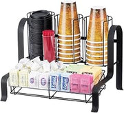 Cal Mil 1594-13 Soho Condiment Organizer, 15.75" Width x 12" Depth x 12" Height, Black