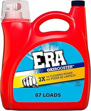 Era Oxibooster Liquid Laundry Detergent, 154 fl oz, 87 Loads Powerful Laundry Detergent for Stain Removal, Tough on Stains, Era Active Spot Fighter High EfficiencyDetergent