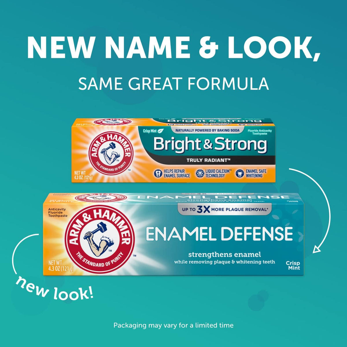 ARM & HAMMER Fresh Mint / 4.3 Ounce (Pack of 3) / 3 Toothpaste