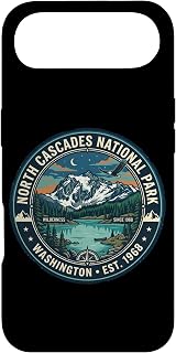 North Cascades National Park Washington Vintage Badge Case for iPhone Air