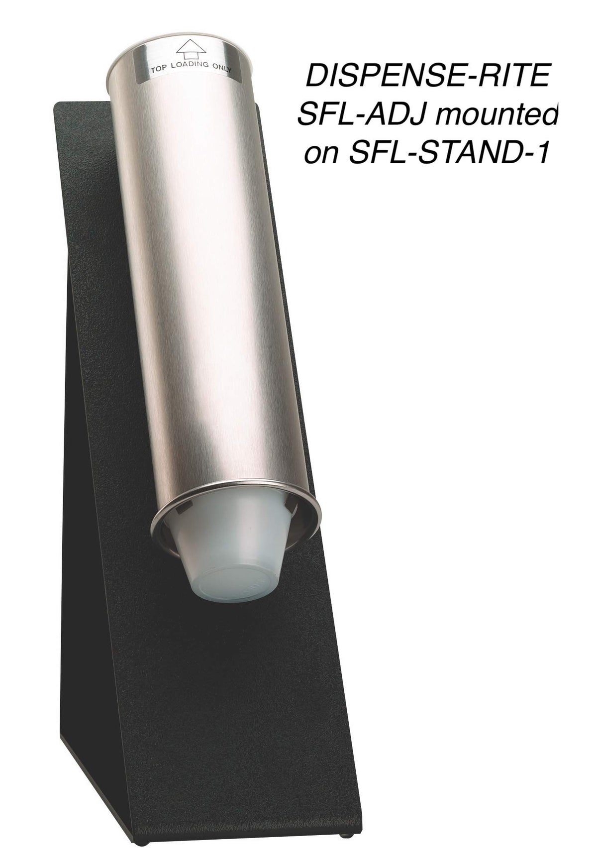Surface-Mount Portion Cup Dispenser by DISPENSE-RITE – Stainless Steel, Model SFL-ADJ