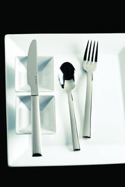Still 18/10 Stainless Steel Flatware Solid Handle Table Knife by Fortessa – Table Knife, Stainless Steel, Silver, Pack of 12, Model 1.5.118.00.005