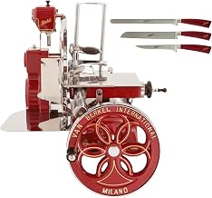 Berkel Volano B114 Flywheel Slicer w/Knife Set, Red, Made in Italy