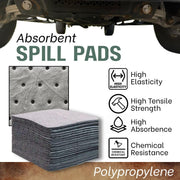 20-Gallon Emergency Response Universal Spill Kit (Includes Drum by Enpac – 20 Gallon, Poly-Rigid, Yellow, Model 1320-YE