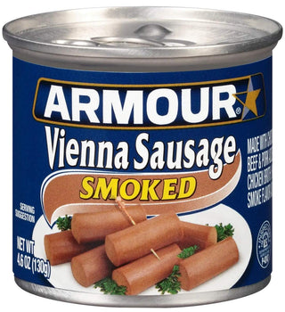 Smoked Vienna Sausage by Armour – 4.6 ounce, Pack of 24, Model 5410093902