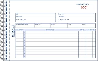 Rediform Blueline 5-1/2" X 7-7/8" Carbonless Duplicate Invoice Book (7L721S)