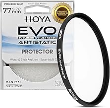 EVO Antistatic 77mm UV Lens Filter - 16-Layer SMC Coating | 99.8% Light Transmission, 5mm Low-Profile Frame - Dust & Scratch-Resistant, Water Repellent - Premium Optical Glass