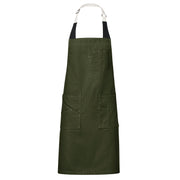 Red Kap Olive / 22W x 34L / Flex Strap Utility Bib Apron Girls