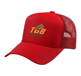 Trevor Browne Bruins Trucker Hat with Adjustable Mesh Back by Trevor Browne High School, Phoenix, AZ 85033 – Polyester, Red