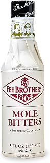 Fee Brothers Mole Cocktail Bitters, 5 fl oz (150ml) | Aromatic Cocktail Mixer & Concentrated Flavoring, Gluten Free, Vegan-Friendly