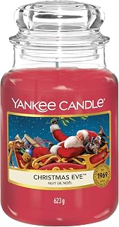 Yankee Candle Christmas Eve Scented, Classic 22oz Large Jar Single Wick Candle, Over 110 Hours of Burn Time