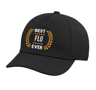 Best Flo Ever with Star Name Flo Adjustable Printed Baseball Hat by Flo Cool Personalised Name Desing – Cotton, Black