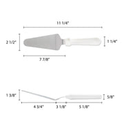 Plastic Pie Server by Thunder Group – Silver/White, Model SLPS027P