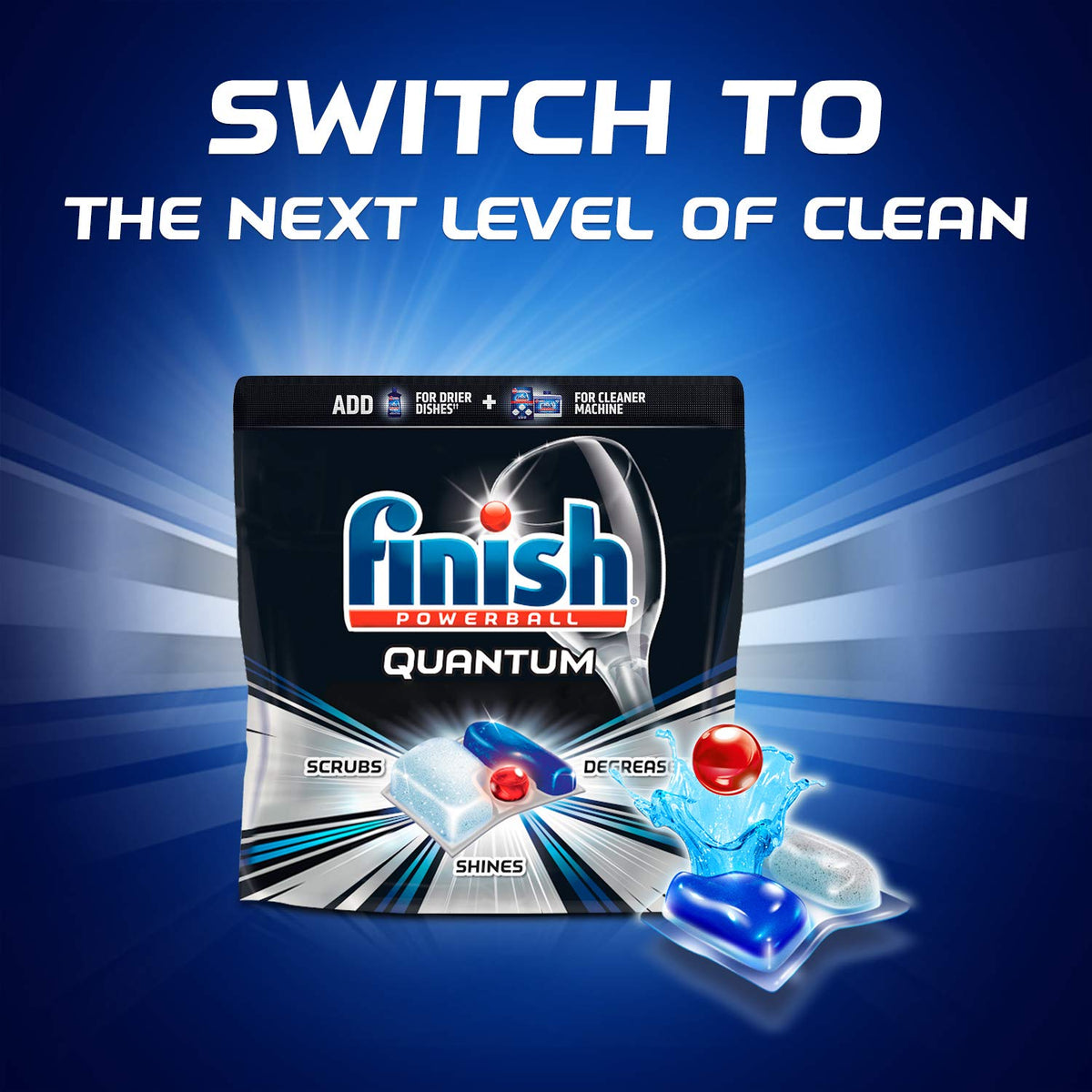 Finish 32 Count (Pack of 8) / Orange / 32 Count Dishwasher Detergent