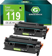 GREENBOX 119 Toner Cartridge for MF414dw MF6160dw MF5950dw Printer, 2 Black | 119 Black Toner Cartridge, 3479B001, Replacement for Canon MF5880dn MF5850dn MF416dw LBP253dw LBP6300dn MF5960dn Printer