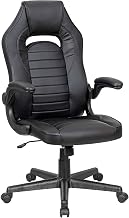 Global Industrial Racing/Gaming Chair, Mid Back, Synthetic Leather, Black