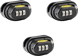 Master Lock Black Gun Trigger Lock, Set Your Own Combination Gun Lock Trigger Guard for Pistols, Rifles, Firearm Safety, 3 Pack, 94DSPTEC3