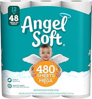 Angel Soft Toilet Paper, 484 Sheets per roll, 12 Count (Pack of 1)