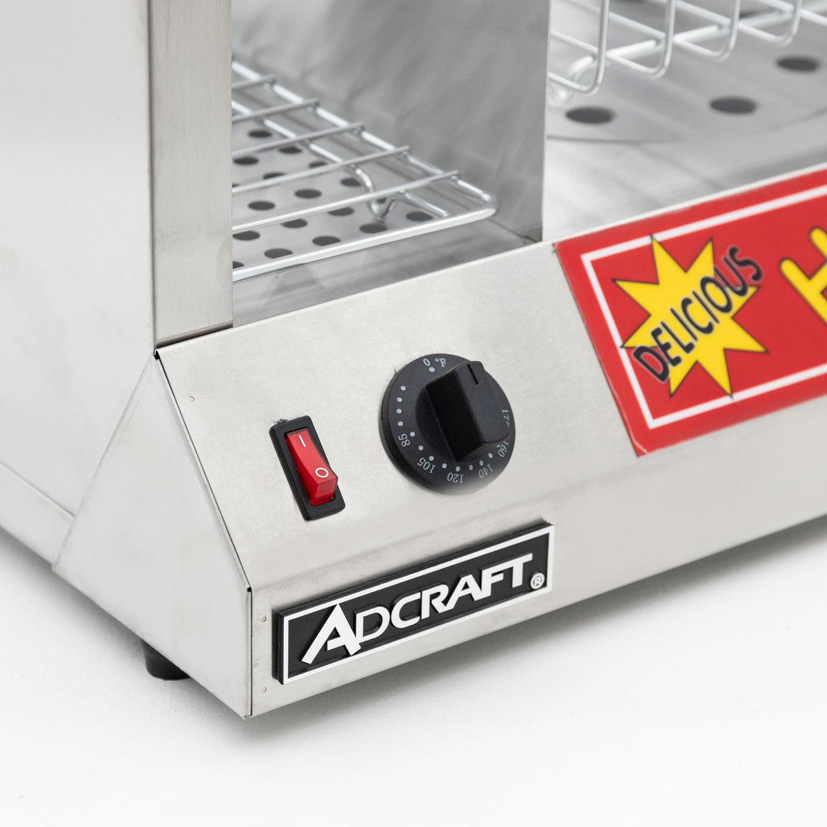 Hot Dog Steamer by Adcraft – 8.0 quarts, Stainless Steel, Silver, Model HDS-1300W/100