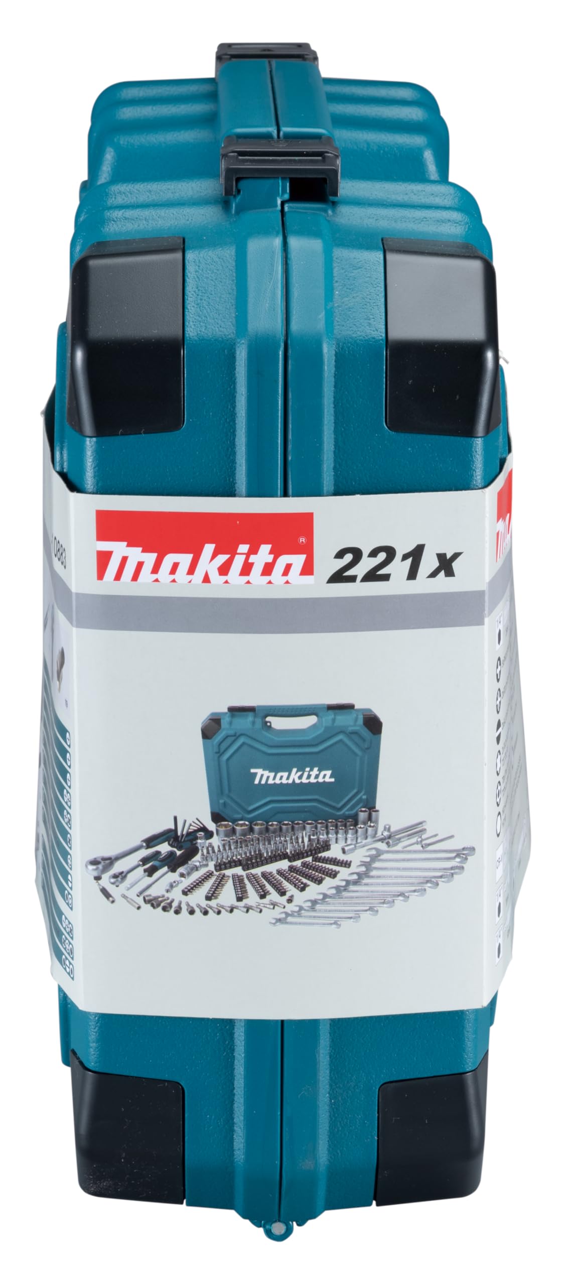 221 Piece Maintenance Set by Makita – Variety Pack, Plastic, Petrol, Model E-10883