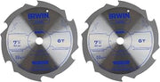 Tools 15702ZR 7-1/4" 6T Fiber Cement Irwin Classic (Pack of 2)