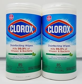 Clorox Disinfecting Wipes Fresh Scent 85ct Pack of 2 170 Count Total