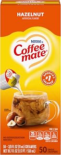 Nestle Coffee mate Liquid Coffee Creamer Singles, Hazelnut, 50 Ct Box