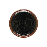 Tenmoku melamine dinnerware collection 4" dish by Thunder Group – Large, Melamine, Black brown, Model 1704TM