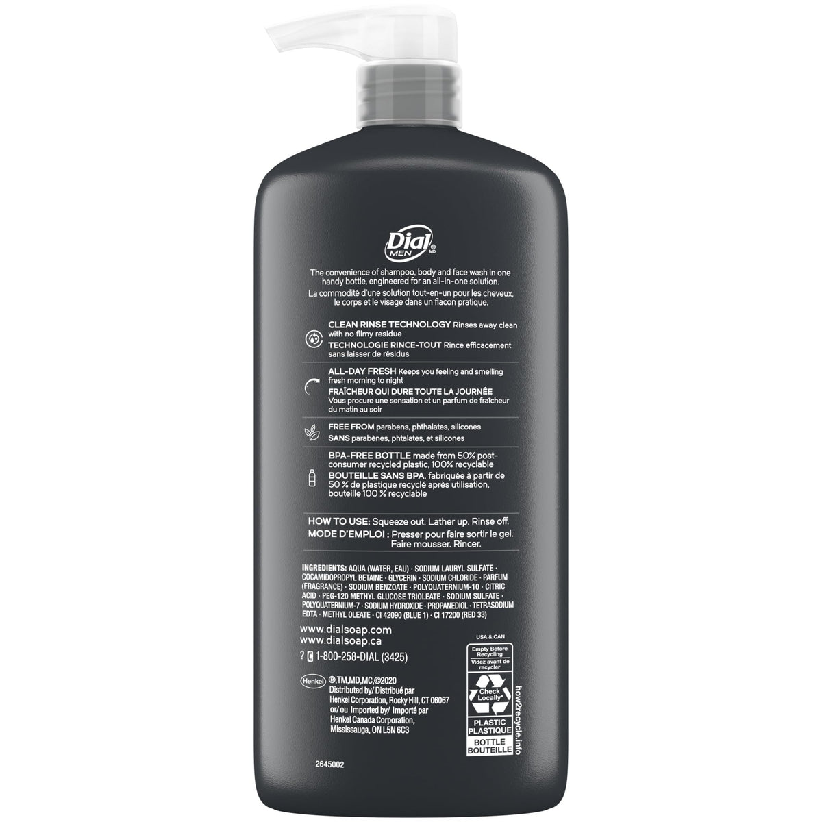 Dial 23 Fl Oz (Pack of 6) / Ultimate Clean / Rojo Body Washes