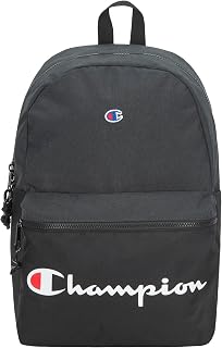 Champion unisex-adult Manuscript Backpack with Padded Adjustable Straps, Water Bottle Pocket for Work, Travel, Daily Use