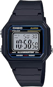 Casio W217H Series | Men’s Digital Watch | 50M WR | 1/100 Second Stopwatch | LED Backlight | Countdown Timer | 100 SEC Chronograph | Daily Alarm | Hourly Time Signal | 7 Year Battery