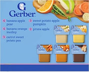 Gerber Stage 2 Super Blend Baby Food Variety Pack, 4 Oz, 32 Pack