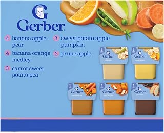 Gerber Stage 2 Super Blend Baby Food Variety Pack, 4 Oz, 32 Pack