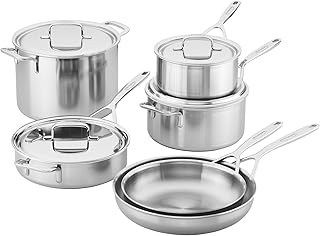 Demeyere 5-Plus Stainless Steel 10-piece Cookware Set