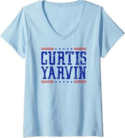 Women's Curtis Yarvin for President 2028 V-Neck T-Shirt